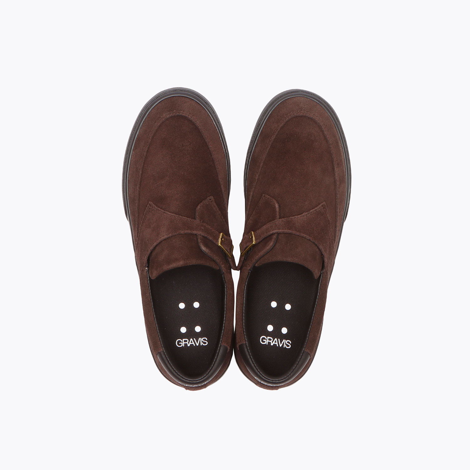 REVERSE MONK STRAP BROWN / BLACK（GRAVIS SKATEBOARDING）