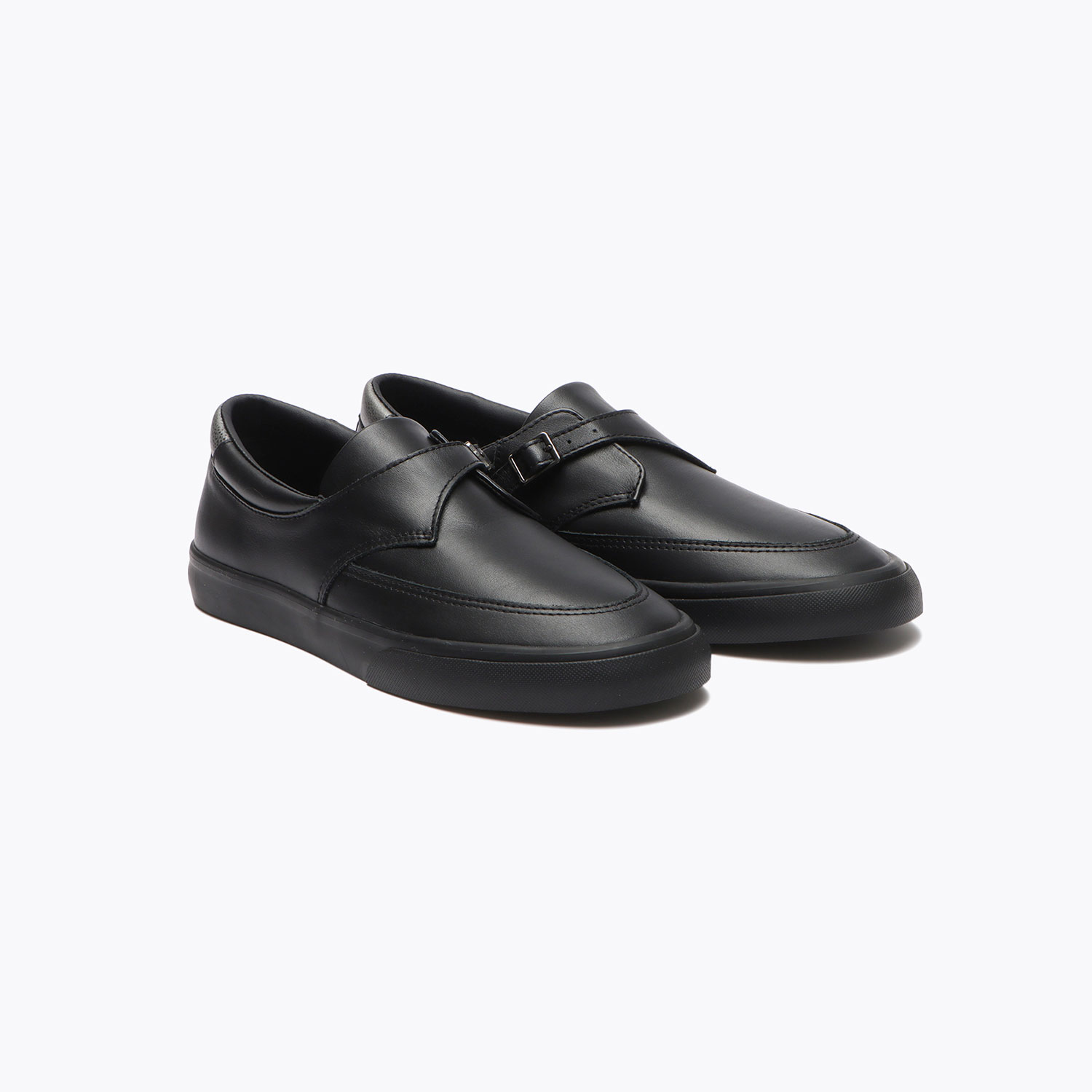 REVERSE MONK STRAP LEATHER BLACK / BLACK（GRAVIS SKATEBOARDING）